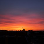 Sonnenuntergang hinterm Fernsehturm